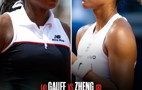 冲决赛！明晨02:50郑钦文对决高芙，能否结束对对手连败进决赛！